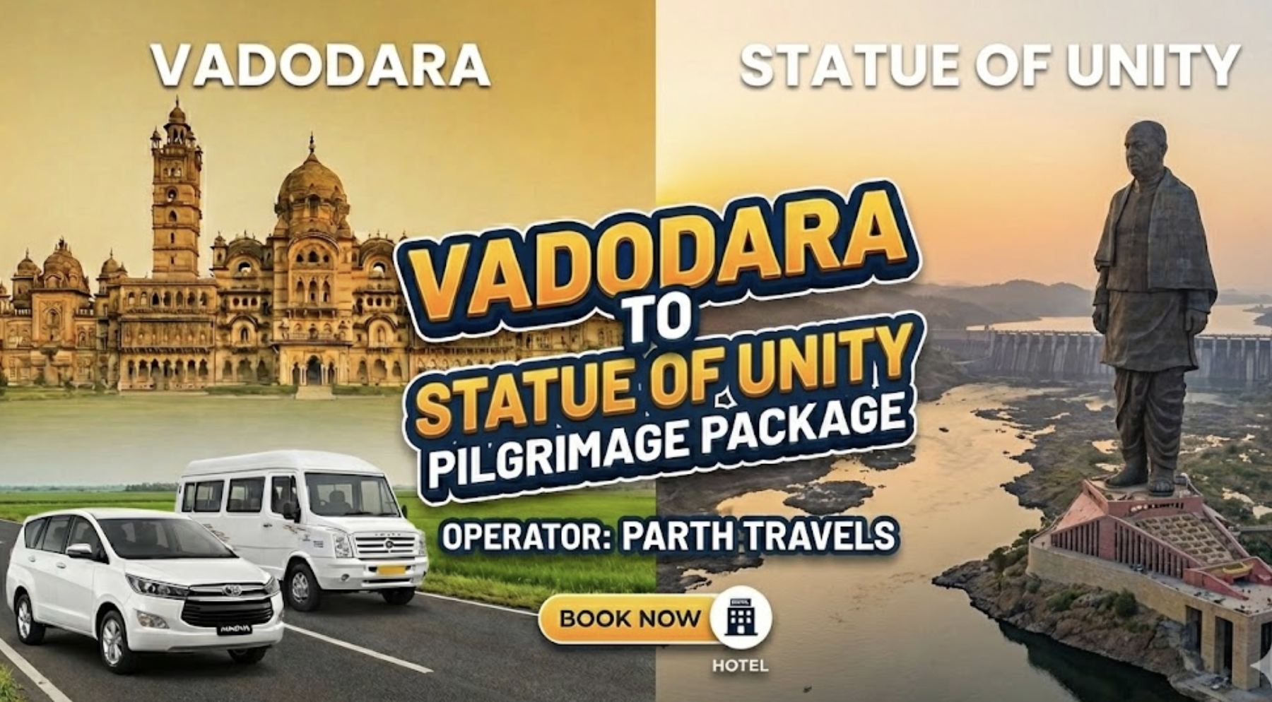 Vadodara to Statue of Unity tour package image